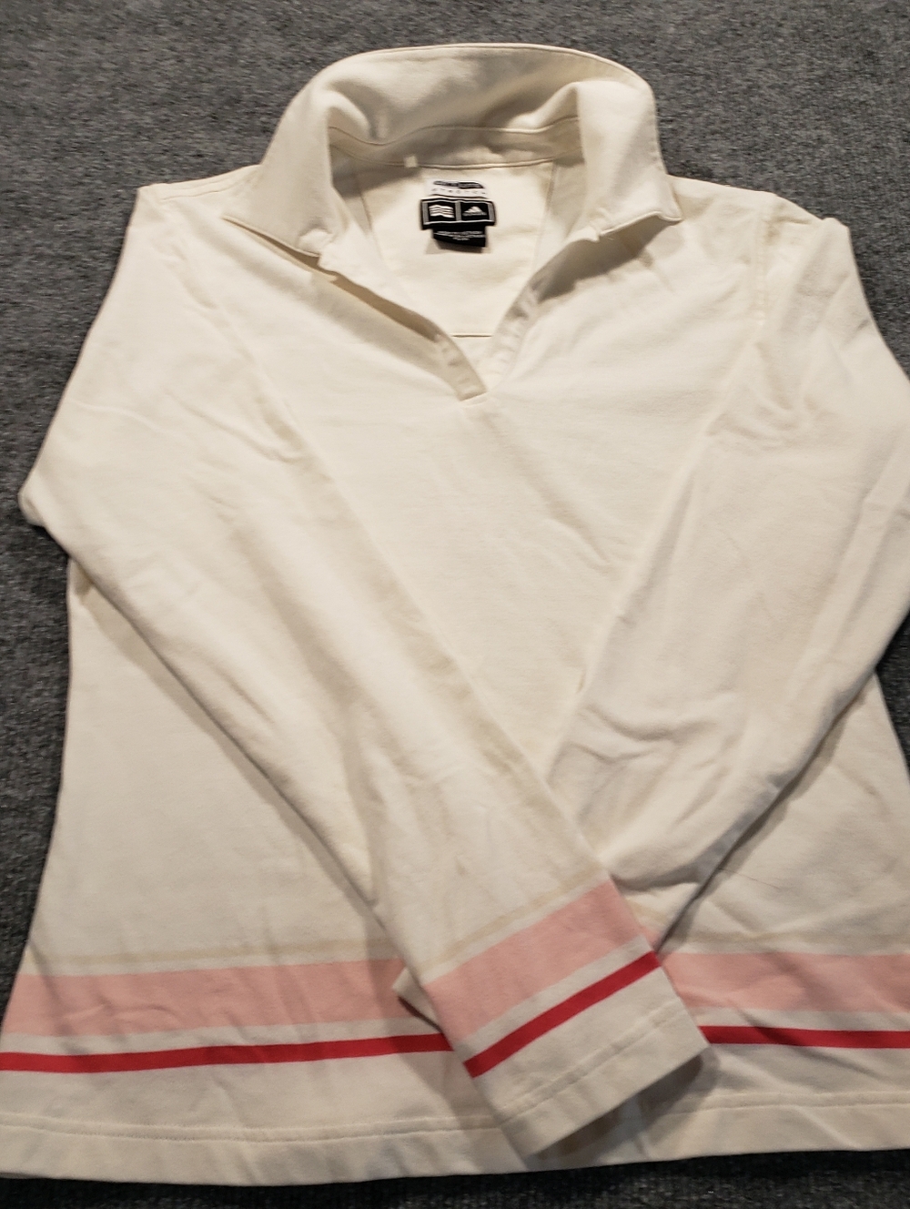 adidas Y2K Vintage Climalite Stretch Women's Long Sleeve Shirt Size Small